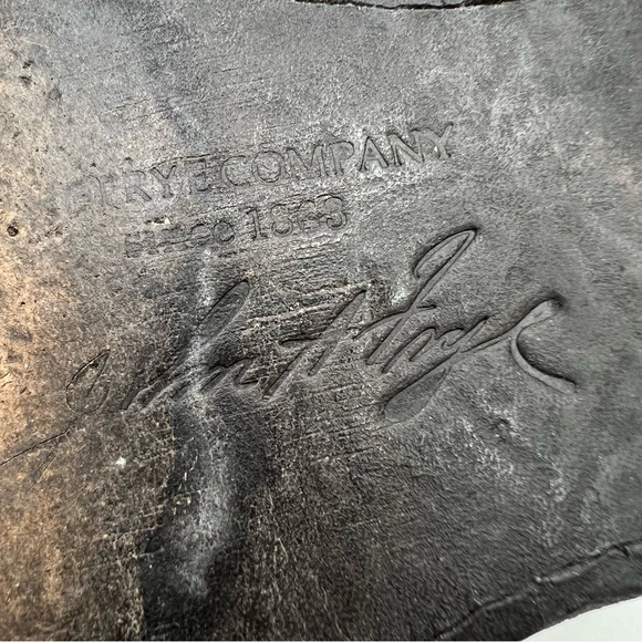 $378 Frye Phillip Harness Riding Boots Black Leather 15.5” Tall 76850 Size 6 B - Picture 9 of 13